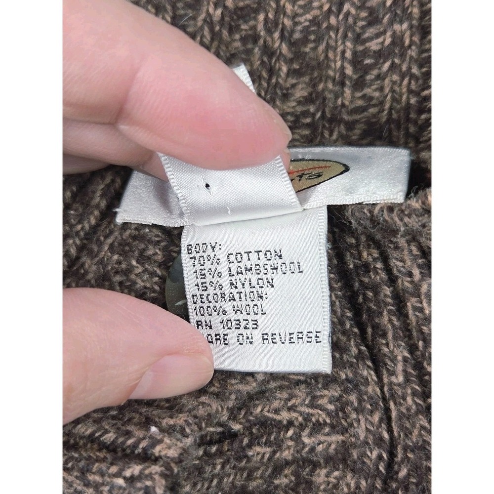 Talbots Wool Blend Cardigan Sweater Brown Multicolor Knit Button Front Women... - Picture 3 of 8